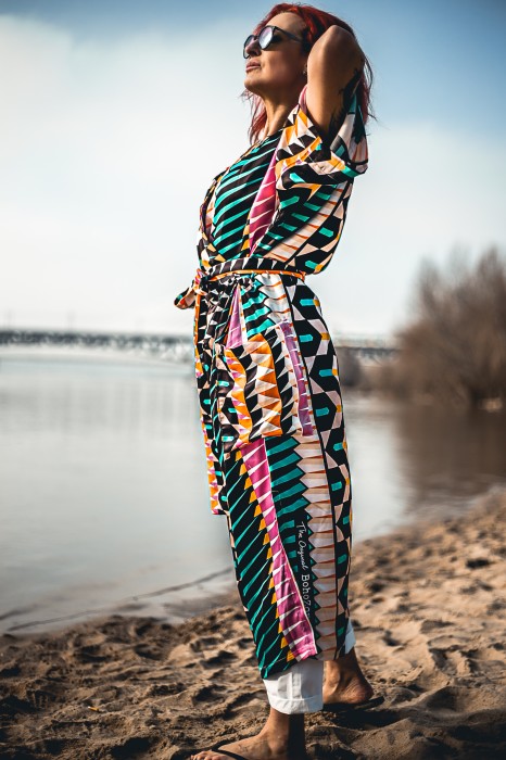 ZANZI - sukienka kimono