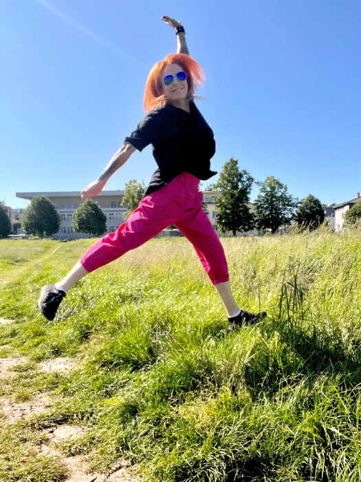 SUNSET PARK FUHSIA - spodnie 